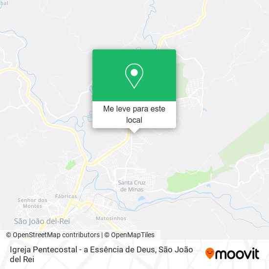 Igreja Pentecostal - a Essência de Deus mapa