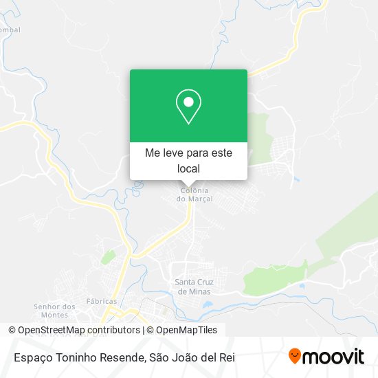 Espaço Toninho Resende mapa