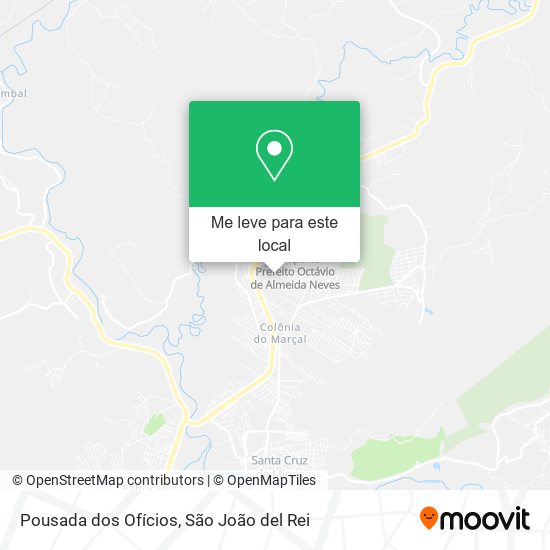 Pousada dos Ofícios mapa