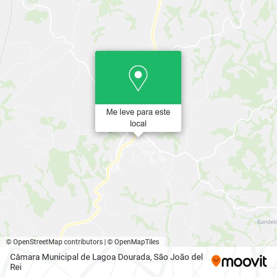 Câmara Municipal de Lagoa Dourada mapa