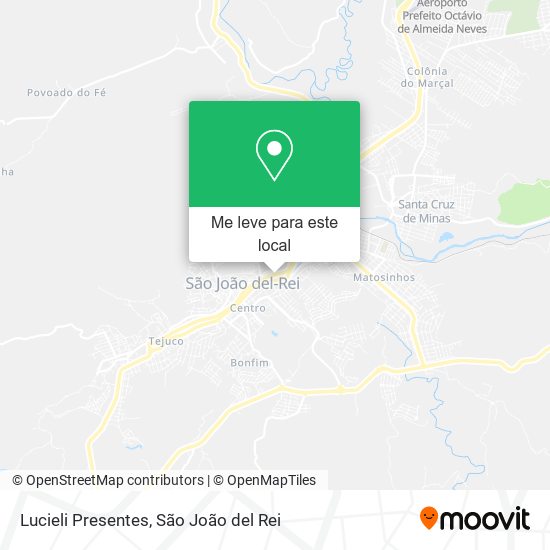 Lucieli Presentes mapa
