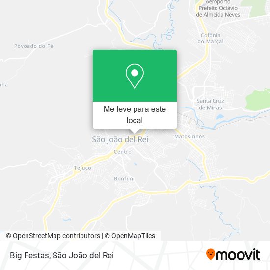 Big Festas mapa