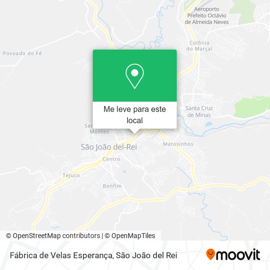 Fábrica de Velas Esperança mapa