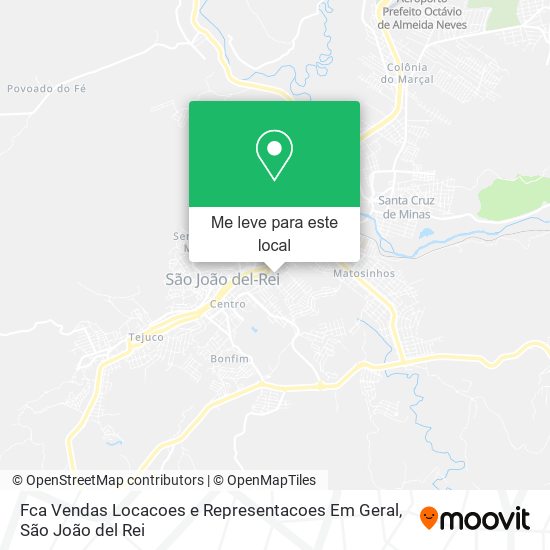 Fca Vendas Locacoes e Representacoes Em Geral mapa