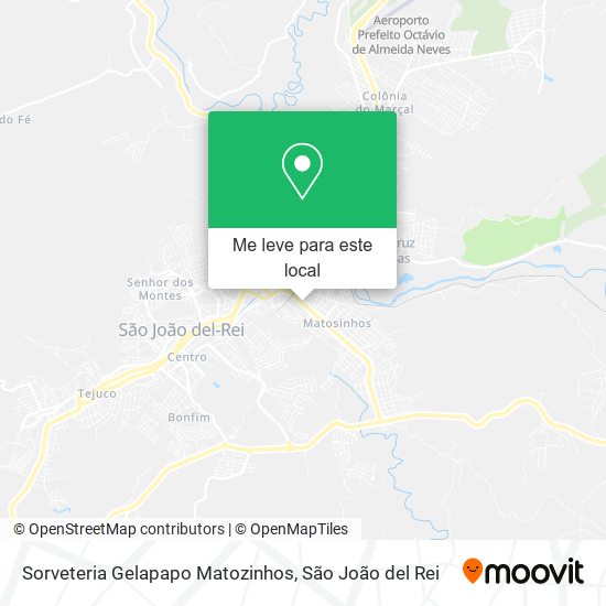 Sorveteria Gelapapo Matozinhos mapa