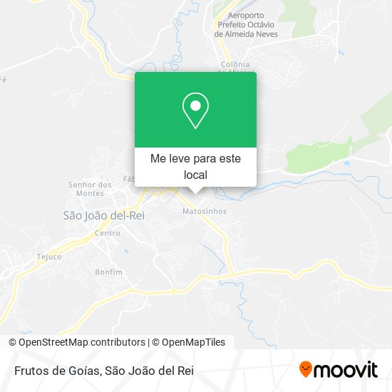 Frutos de Goías mapa