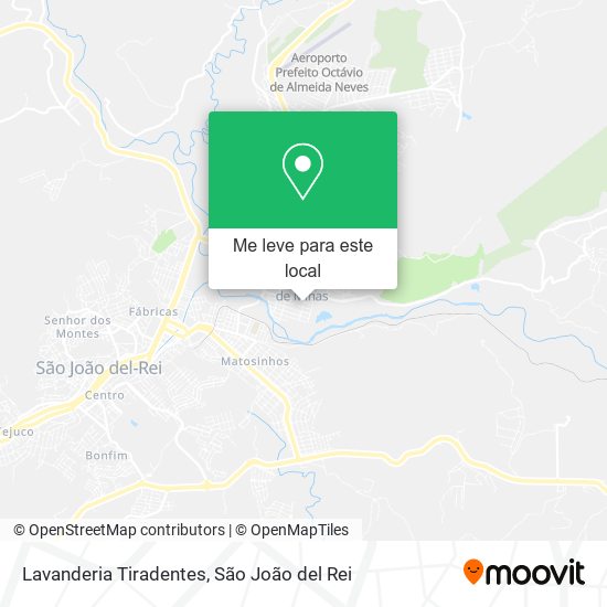 Lavanderia Tiradentes mapa