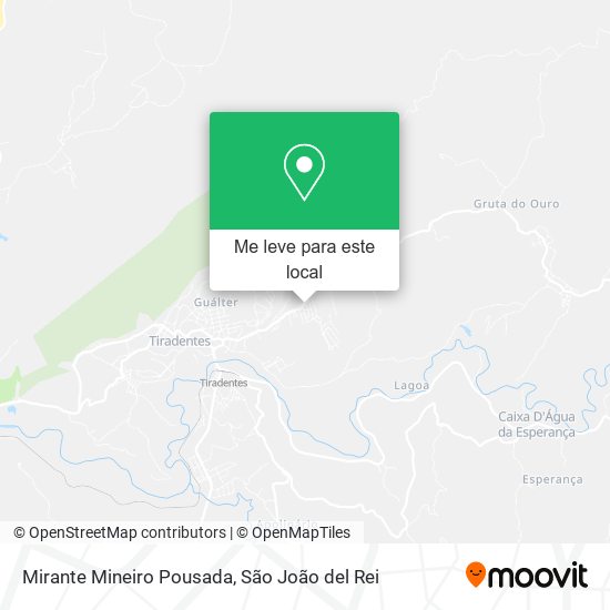 Mirante Mineiro Pousada mapa