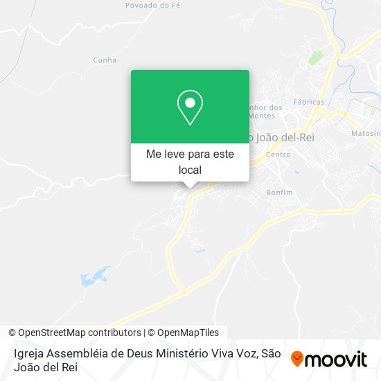 Igreja Assembléia de Deus Ministério Viva Voz mapa