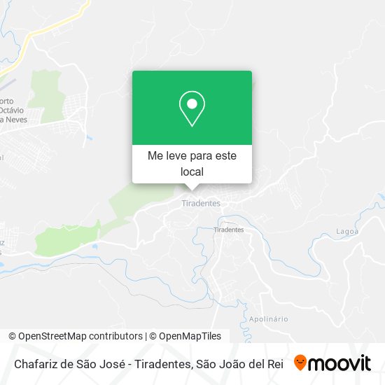 Chafariz de São José - Tiradentes mapa