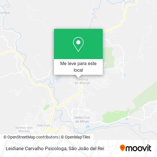 Leidiane Carvalho Psicologa mapa