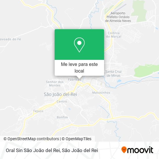 Oral Sin São João del Rei mapa