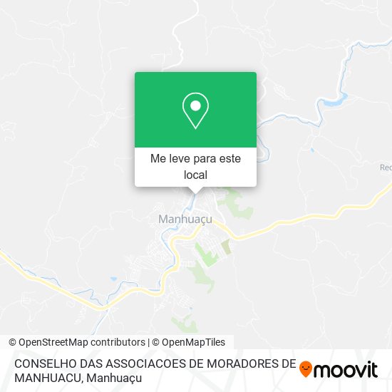 CONSELHO DAS ASSOCIACOES DE MORADORES DE MANHUACU mapa