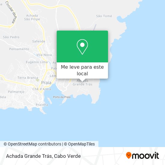 Achada Grande Trás mapa