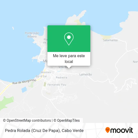 Pedra Rolada (Cruz De Papa) mapa