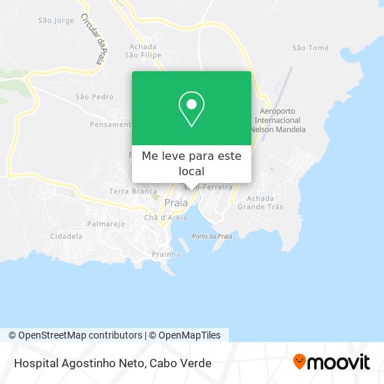 Hospital Agostinho Neto mapa