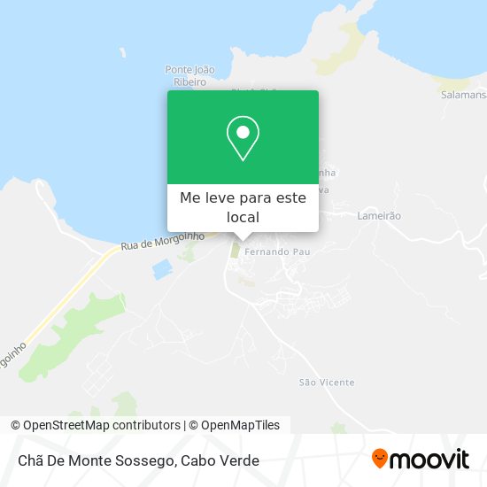 Chã De Monte Sossego mapa