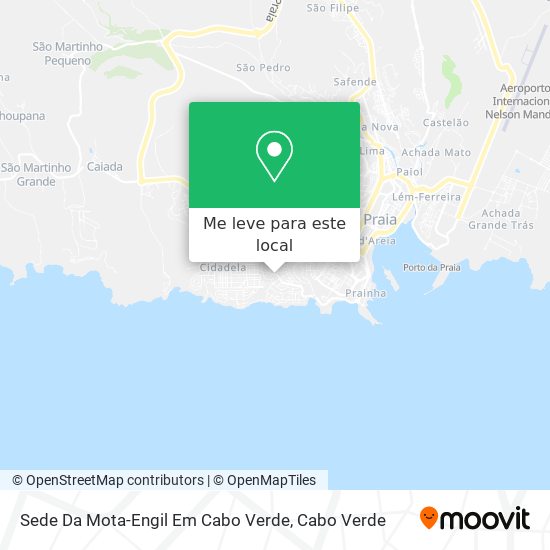 Sede Da Mota-Engil Em Cabo Verde mapa