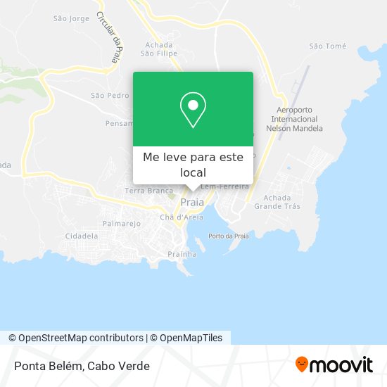 Ponta Belém mapa