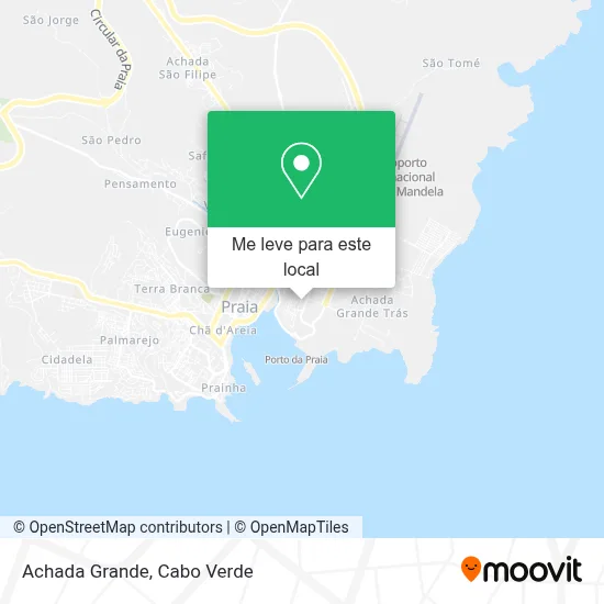 Achada Grande mapa