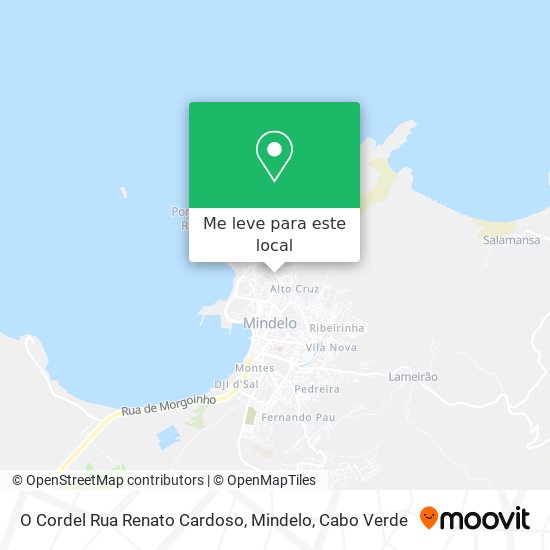 O Cordel Rua Renato Cardoso, Mindelo mapa