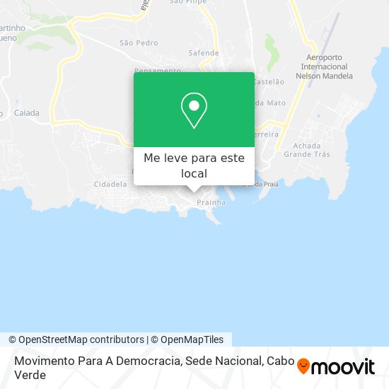 Movimento Para A Democracia, Sede Nacional mapa