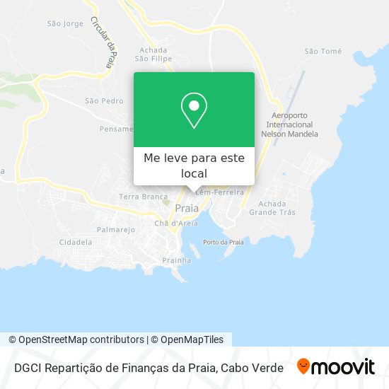 DGCI Repartição de Finanças da Praia mapa