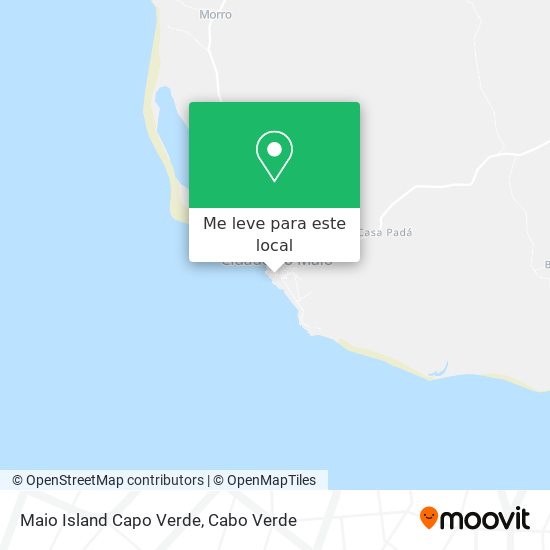 Maio Island Capo Verde mapa