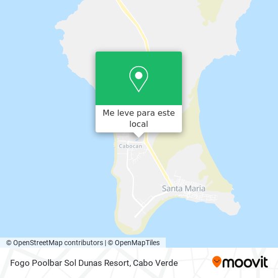Fogo Poolbar Sol Dunas Resort mapa