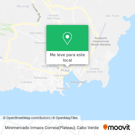 Minimercado Irmaos Correia(Plateau) mapa