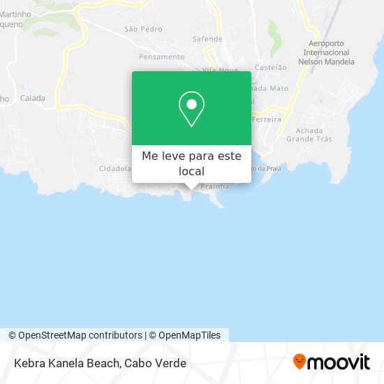 Kebra Kanela Beach mapa