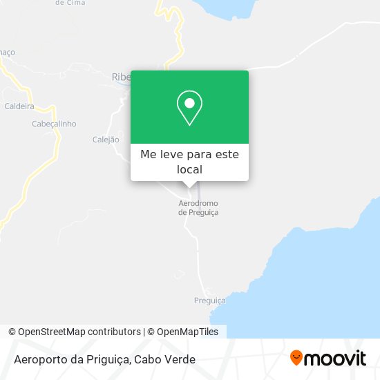 Aeroporto da Priguiça mapa