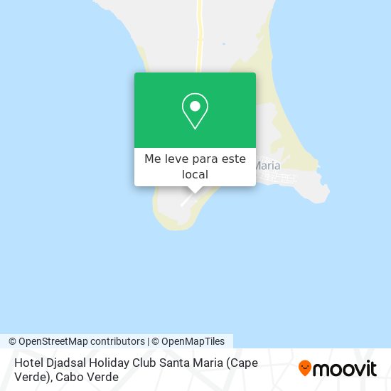 Hotel Djadsal Holiday Club Santa Maria (Cape Verde) mapa