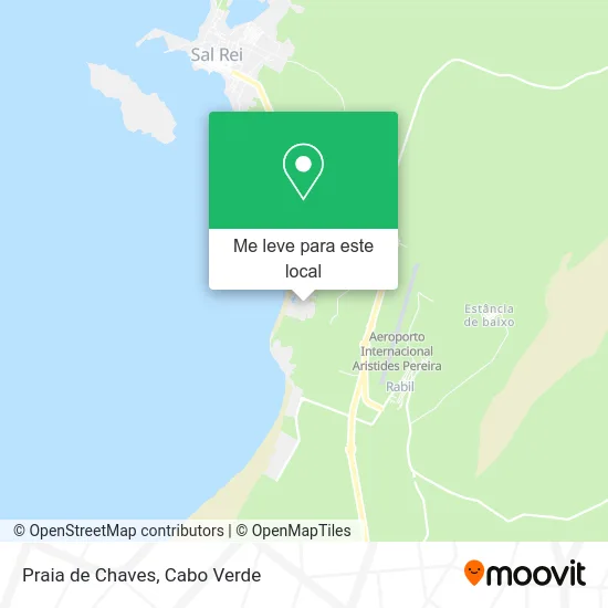 Praia de Chaves mapa