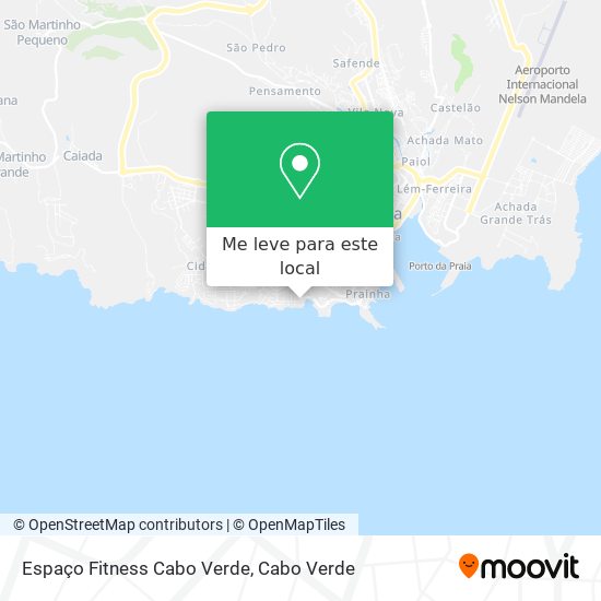 Espaço Fitness Cabo Verde mapa