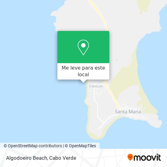 Algodoeiro Beach mapa