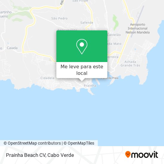 Praínha Beach CV mapa