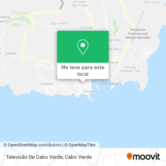 Televisão De Cabo Verde mapa