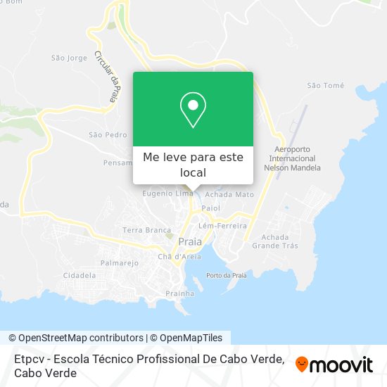 Etpcv - Escola Técnico Profissional De Cabo Verde mapa