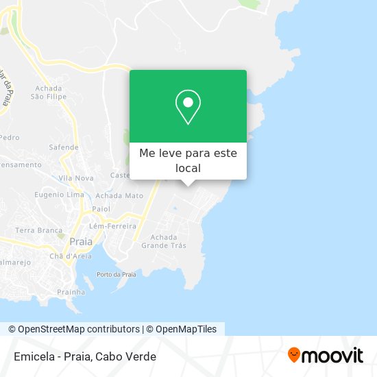 Emicela - Praia mapa