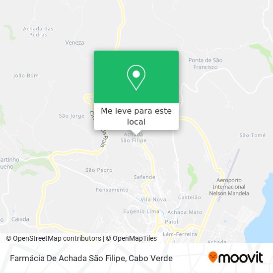 Farmácia De Achada São Filipe mapa