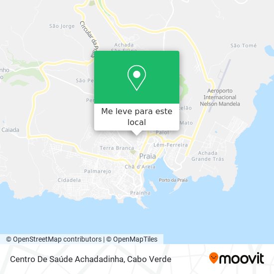 Centro De Saúde Achadadinha mapa