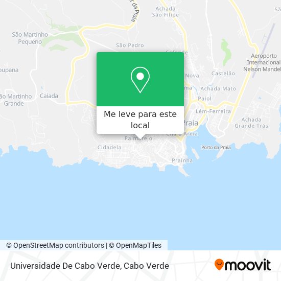 Universidade De Cabo Verde mapa