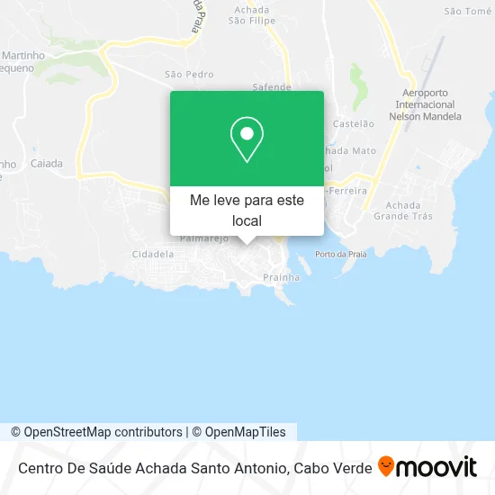 Centro De Saúde Achada Santo Antonio mapa