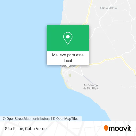 São Filipe mapa