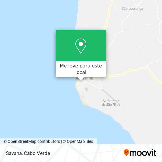 Savana mapa