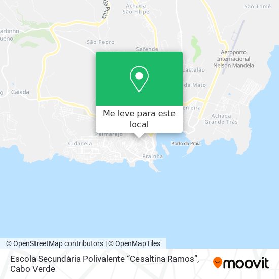 Escola Secundária Polivalente “Cesaltina Ramos” mapa