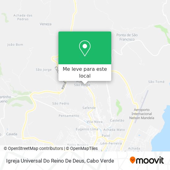 Igreja Universal Do Reino De Deus mapa