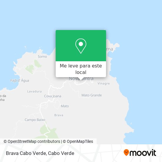 Brava Cabo Verde mapa