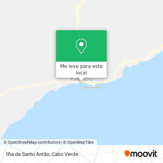 Ilha de Santo Antão mapa